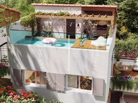 Écrin de Verdure en Hyper-Centre : Maisons de Ville Neuves avec Toit-Terrasse et Spa