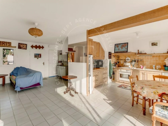 Maison mitoyenne, vue campagne dégagée