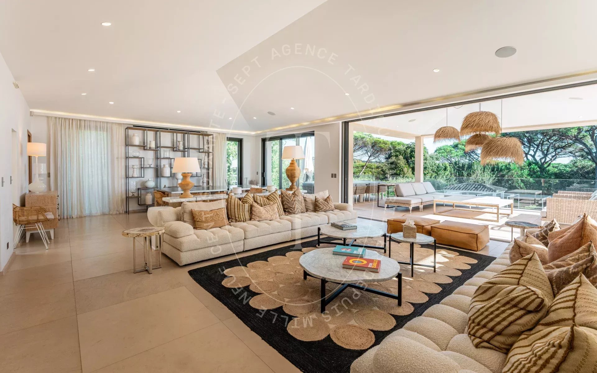 Villa avec vue dégagée sur les vignes et la mer